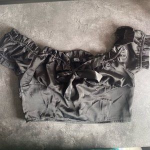 Black Crop Top by Nastygal